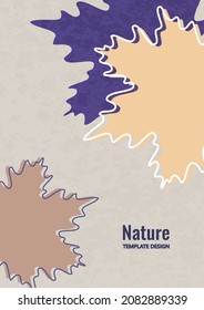 Bright maple leaves. Creative design. Vector illustration.