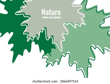Bright maple leaves on a white background. Creative design. Vector illustration.