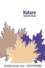 Bright maple leaves on a white background. Creative design. Vector illustration.