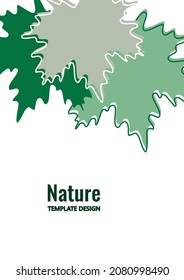 Bright maple leaves on a white background. Creative design. Vector illustration.