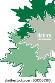 Bright maple leaves on a white background. Creative design. Vector illustration.
