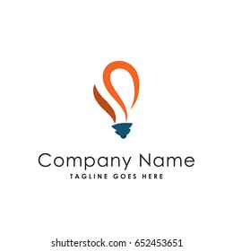  bright mean idea icon logo template