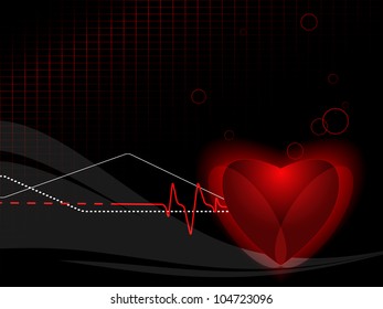 bright medical vector backdrop with pulse. Eps10