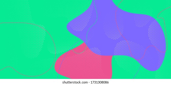 Bright Memphis Shape. Summer Abstract Composition. Futuristic Liquid Template. Multicolor Cool Pattern. Memphis Page. Graphic Geometric Wallpaper. Colorful Flow Brochure. Memphis Shapes.
