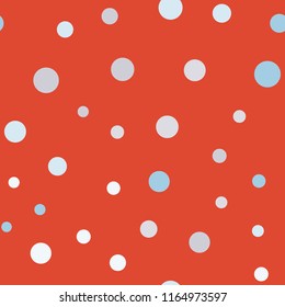 Bright memphis style polka dots seamless pattern on a light background.