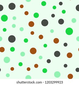 Bright memphis style polka dots. Seamless pattern with polka dots.