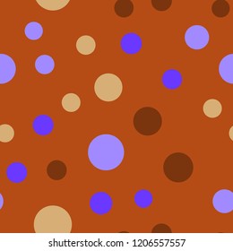 Bright memphis style polka dots. Seamless pattern with polka dots.
