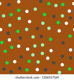 Bright memphis style polka dots. Seamless pattern with polka dots.