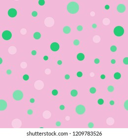 Bright memphis style polka dots. Seamless pattern with polka dots.