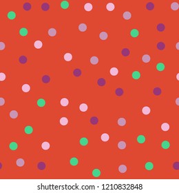 Bright memphis style polka dots. Seamless pattern with polka dots.