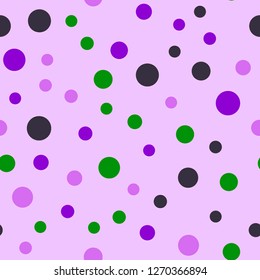 Bright memphis style polka dots. Seamless pattern with polka dots.