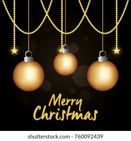 bright merry christmas card