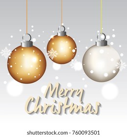 bright merry christmas card