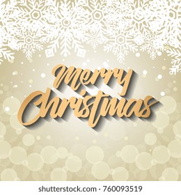bright merry christmas card
