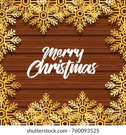 bright merry christmas card