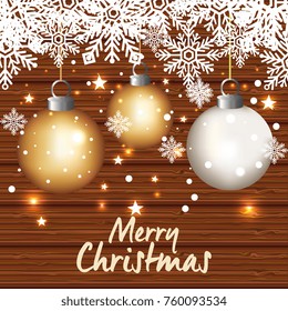 bright merry christmas card