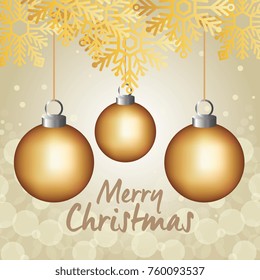 bright merry christmas card