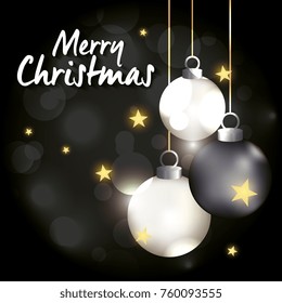 bright merry christmas card