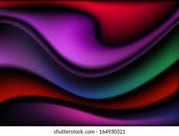 Bright mesh background with colored waves moving on each other 