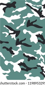 Bright military camouflage seamless pattern. Abstract masking ornament. Vector illustration.