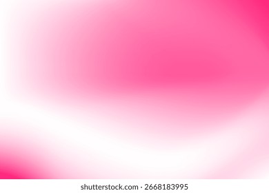 Bright and minimalist pink gradient background with smooth transitions and shades of white illumination. Ideal for use as a color-themed backdrop in design projects, presentations