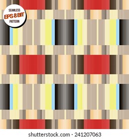 Bright minimalistic 8 bit background. Seamless pattern. Vector design.