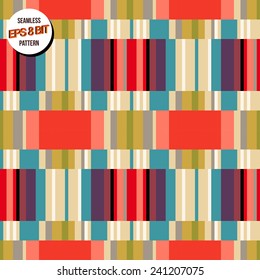 Bright minimalistic 8 bit background. Seamless pattern. Vector design.