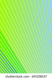 Bright Minimalistic Cover Design. A4 Template. Futuristic Abstract Background. Gentle Gradient from Green to Violet with Lines