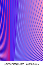 Bright Minimalistic Cover Design. A4 Template. Futuristic Abstract Background. Gentle Gradient from Blue to Lilac with Lines