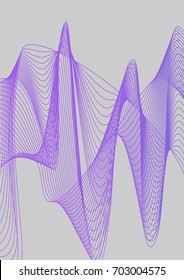 Bright minimalistic cover design. A4. Futuristic abstract background, which consists of colorful abstract lines