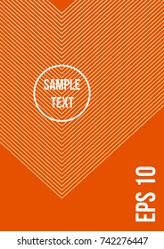 Bright minimalistic cover design. A4. Futuristic abstract background, which consists of colorful abstract lines