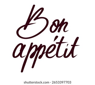 Bright minimalistic postcards with sweet pastries "bom appetit". For a gift, posters for the kitchen, restaurant, coffee shop. White background