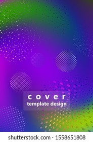 Bright mixed color background in the form of a whirlpool with dots and particles. Modern dynamic graphic design for business cards, invitations, gift cards, flyers, brochures. Vector illustration
