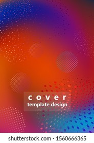 Bright mixed color background in the form of a whirlpool with dots and particles. Modern dynamic graphic design for business cards, invitations, gift cards, flyers, brochures. Vector illustration