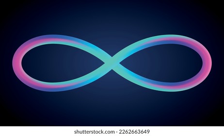 The bright Mobius Loop is a symbol of infinity.