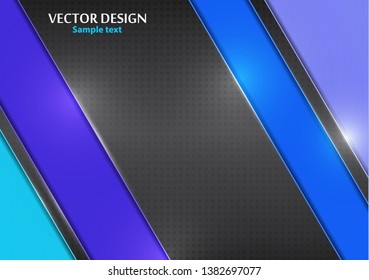 Bright modern abstract background with geometric elements. Colored diagonal stripes. Vector illustration for your design.