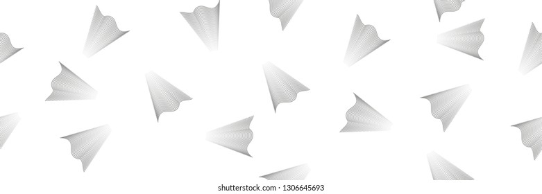 Bright modern abstract seamless pattern gray modern gradient on white background, organic abstract lines and shapes, modern bright design for fabric, bag or t-shirt. Line art style.