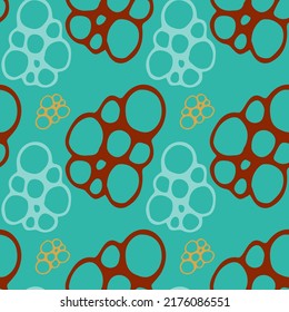 Bright modern abstract seamless pattern for textile design. Seamless vector background with abstract ornaments. Retro bright summer background. Vintage exotic print.