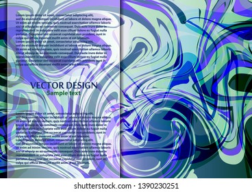 Bright modern abstract vector background of curves lines for your design. Space for text. Vector illustration