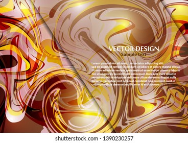 Bright modern abstract vector background of curves lines for your design. Space for text. Vector illustration