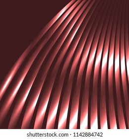 bright modern background, geomeric objects from colored metal bands