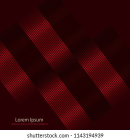 bright modern background, geomeric objects from colored metal bands