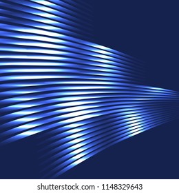 bright modern background, geomeric objects from colored metal bands