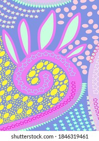 Bright modern background illustrations for printing, screensavers, backgrounds, textiles, packaging, covers.