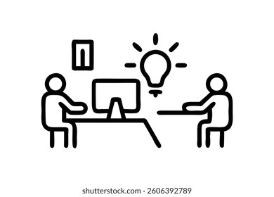 Bright and modern coworking space with diverse professionals collaborating and working on laptops, open space, and creative atmosphere