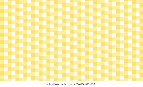 Padrão de quadrados de design plano moderno brilhante com contraste branco amarelo quente