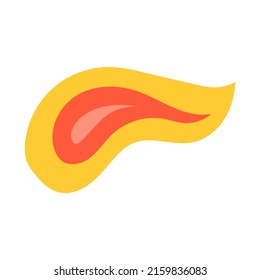 Elemento de doodle plano plano luminoso moderno