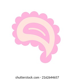 Elemento de doodle plano plano luminoso moderno