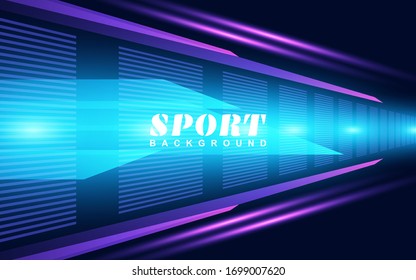 Colores de degradado moderno y luminoso abstracto con un estilo dinámico y de velocidad de movimiento. Diseño mínimo de diseño vectorial concepto deportivo puede utilizar el campeonato de banner web, torneo de póster, evento de copa