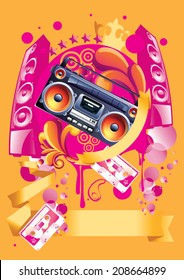 Bright modern music design